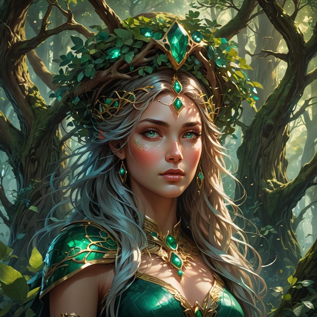 Elysia, the Goddess of the nature - AI Generated Artwork - NightCafe ...