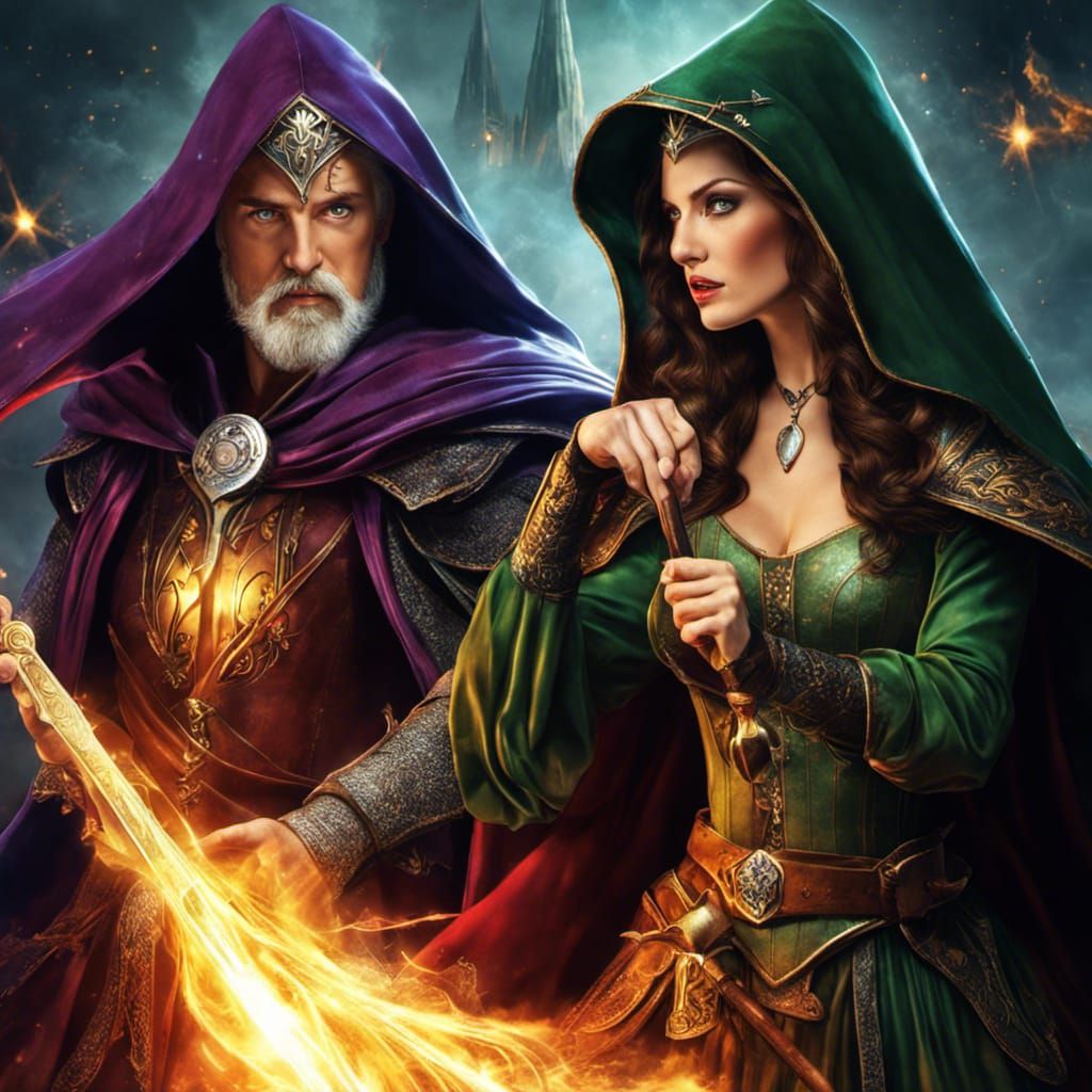 Merlin and Morgan le Fay