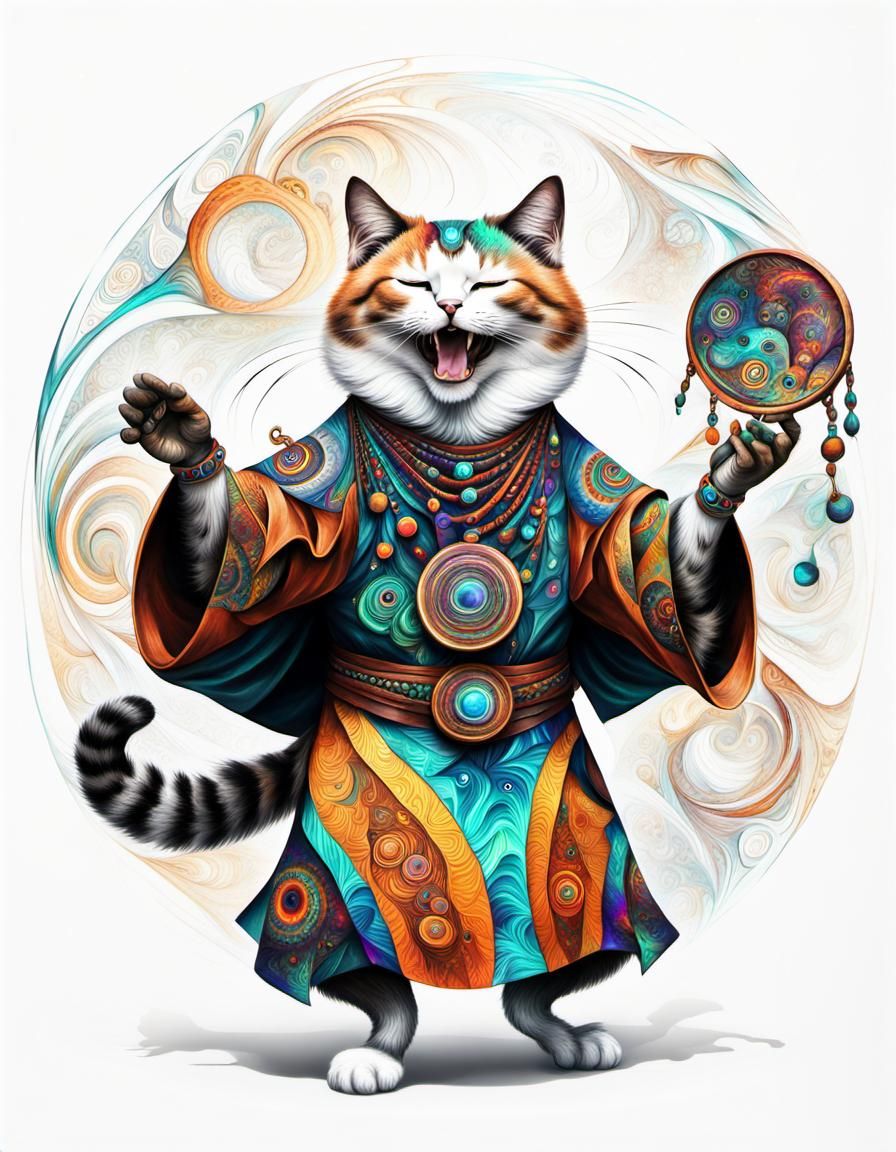 cat shamaning