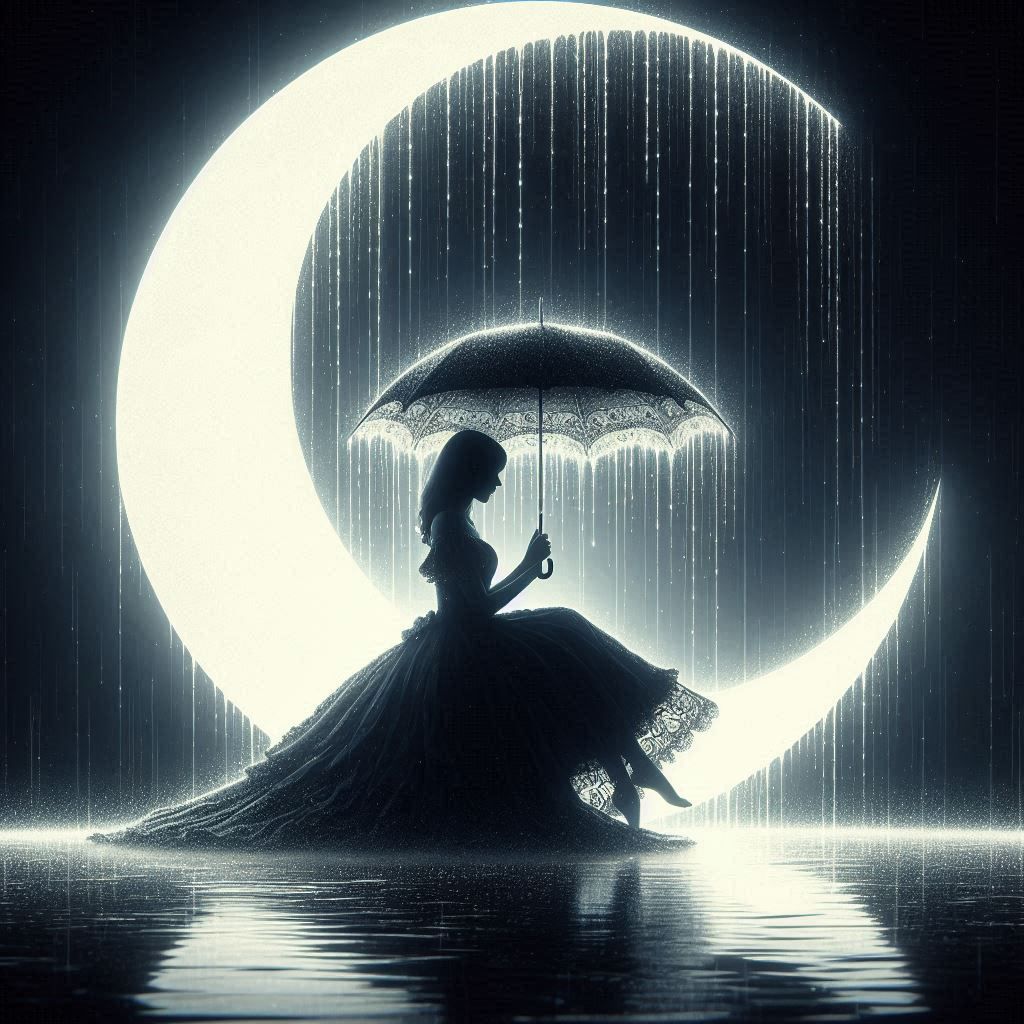 basking in the moonlight