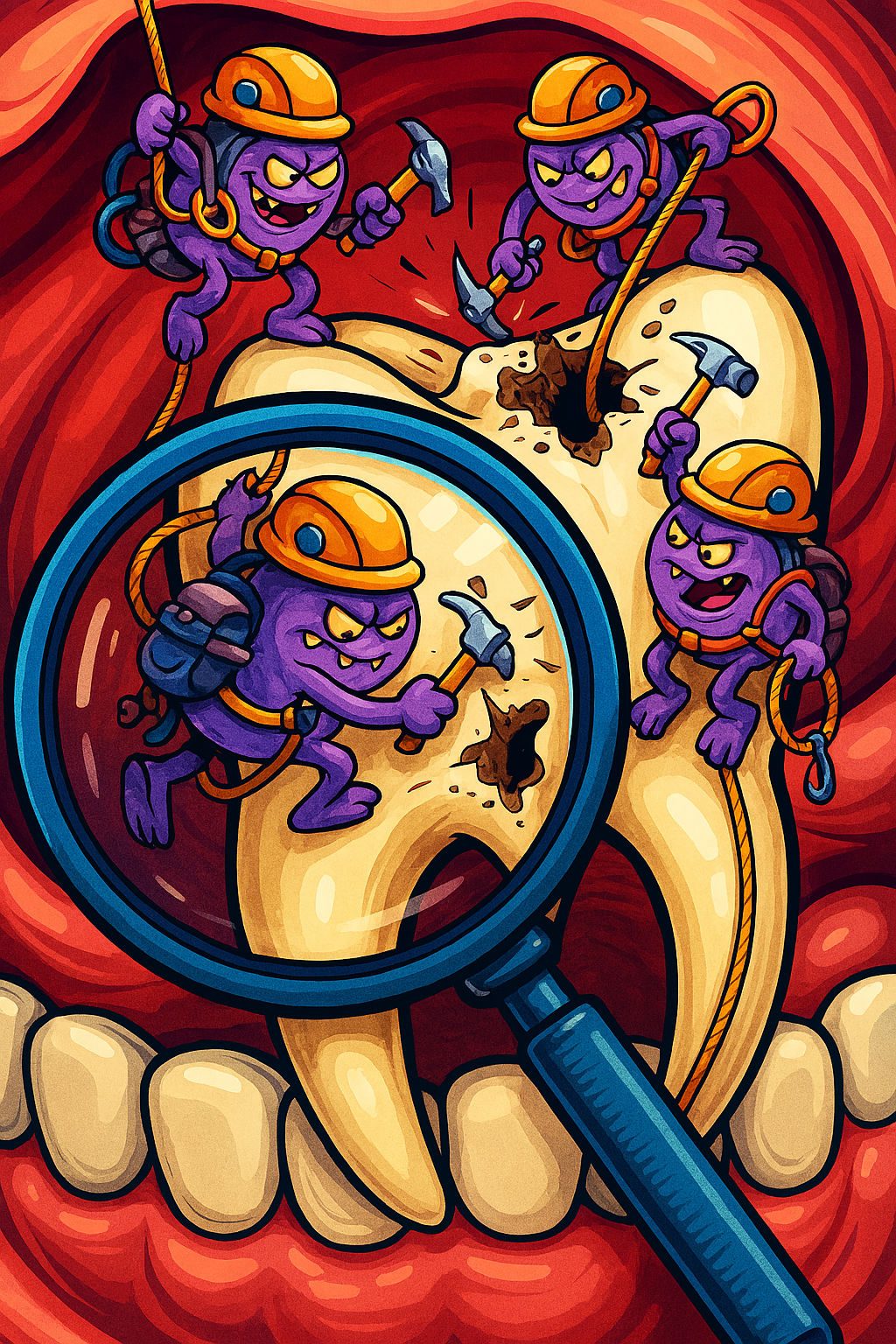 Caries bacteria at work 😷