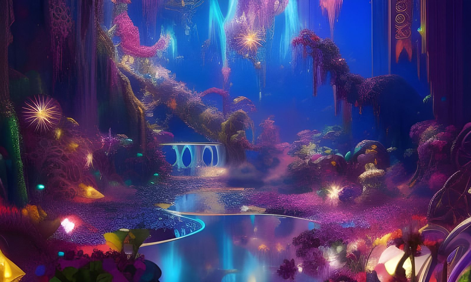 luminescent fairy forest - AI Generated Artwork - NightCafe Creator