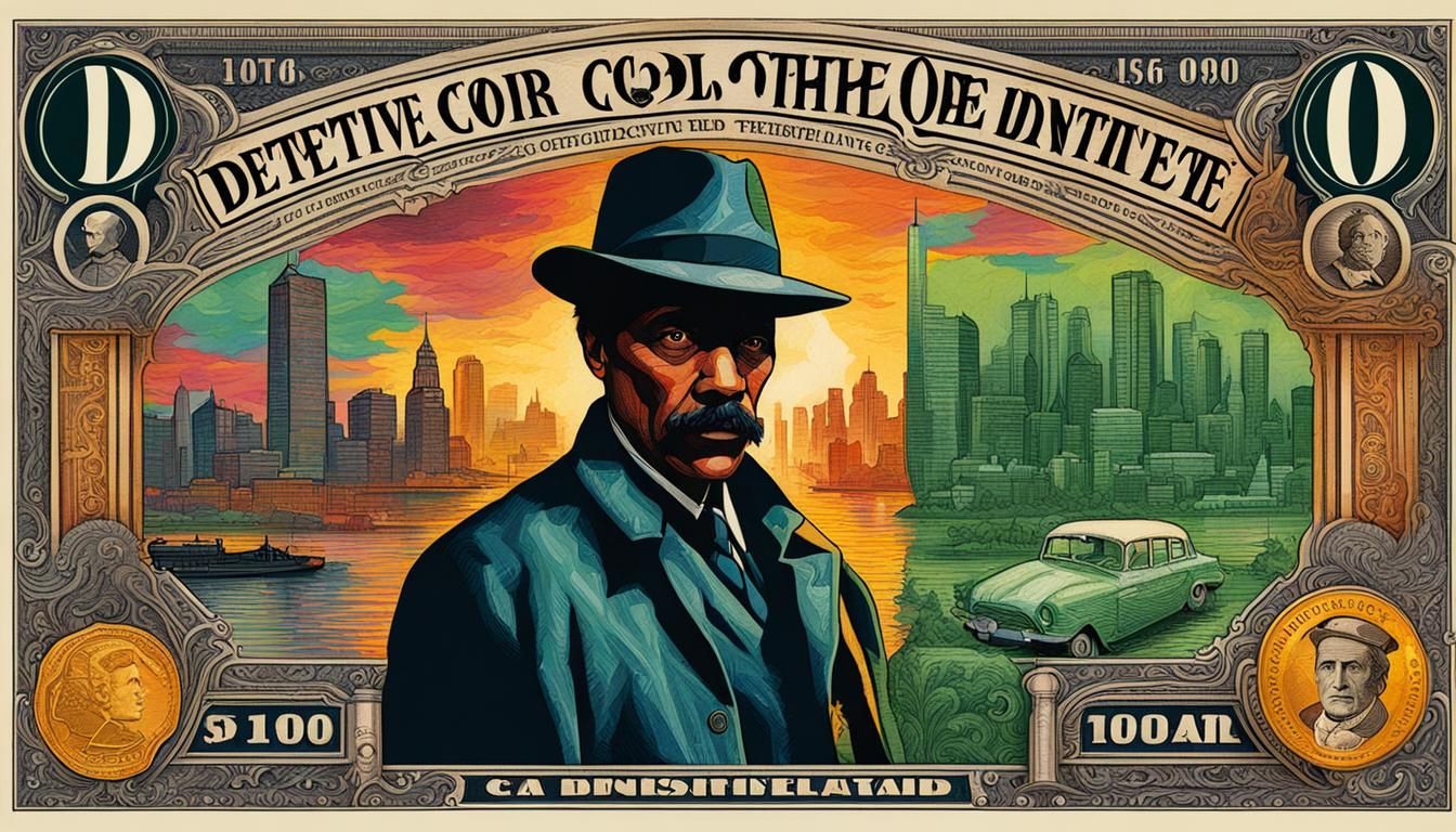 Detective color banknote Art