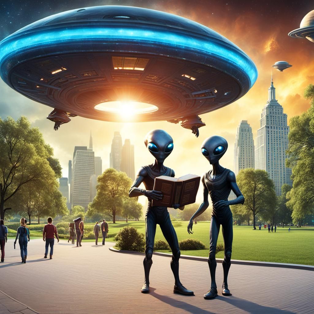 "Greetings Earth-humans, we'd like to tell you about Jesus..."