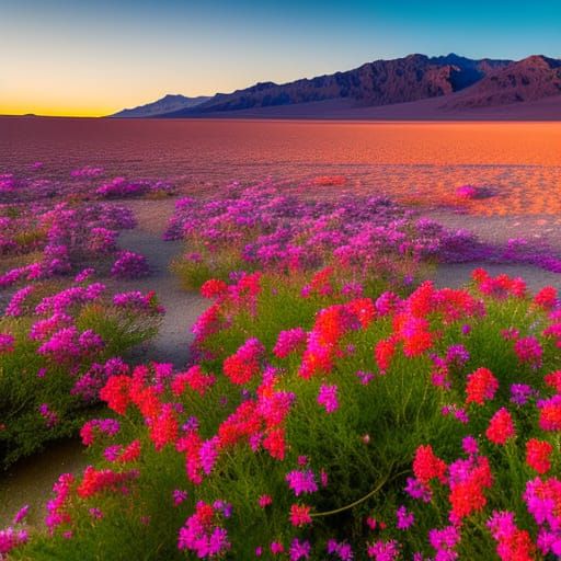 Desert Blooms Series 9 AI Generated Artwork NightCafe Creator