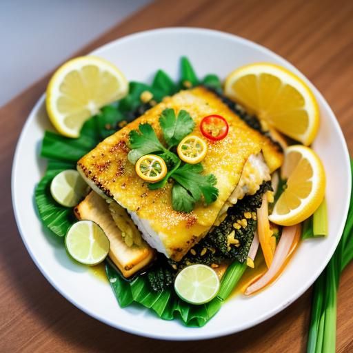 Thai-style lemon fish(dish)