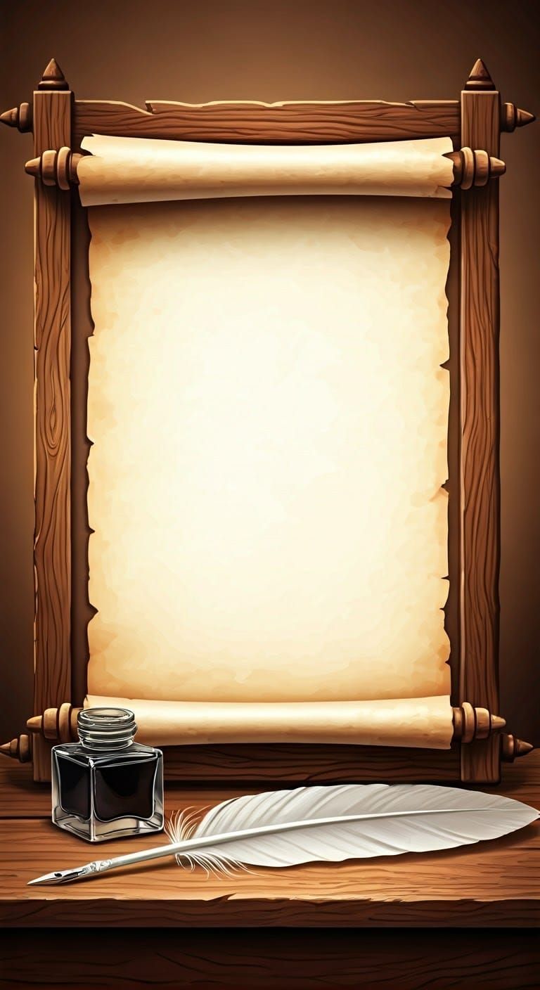 Create a pageBackground - Her letters
An ancient scroll and inside there is a large space for writing ...  by @BINA