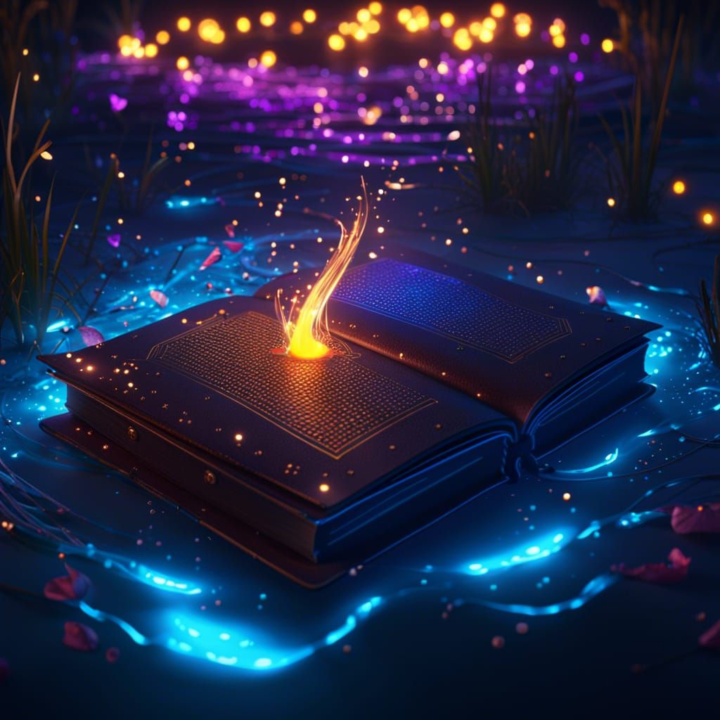 Magical book - AI Generated Artwork - NightCafe Creator