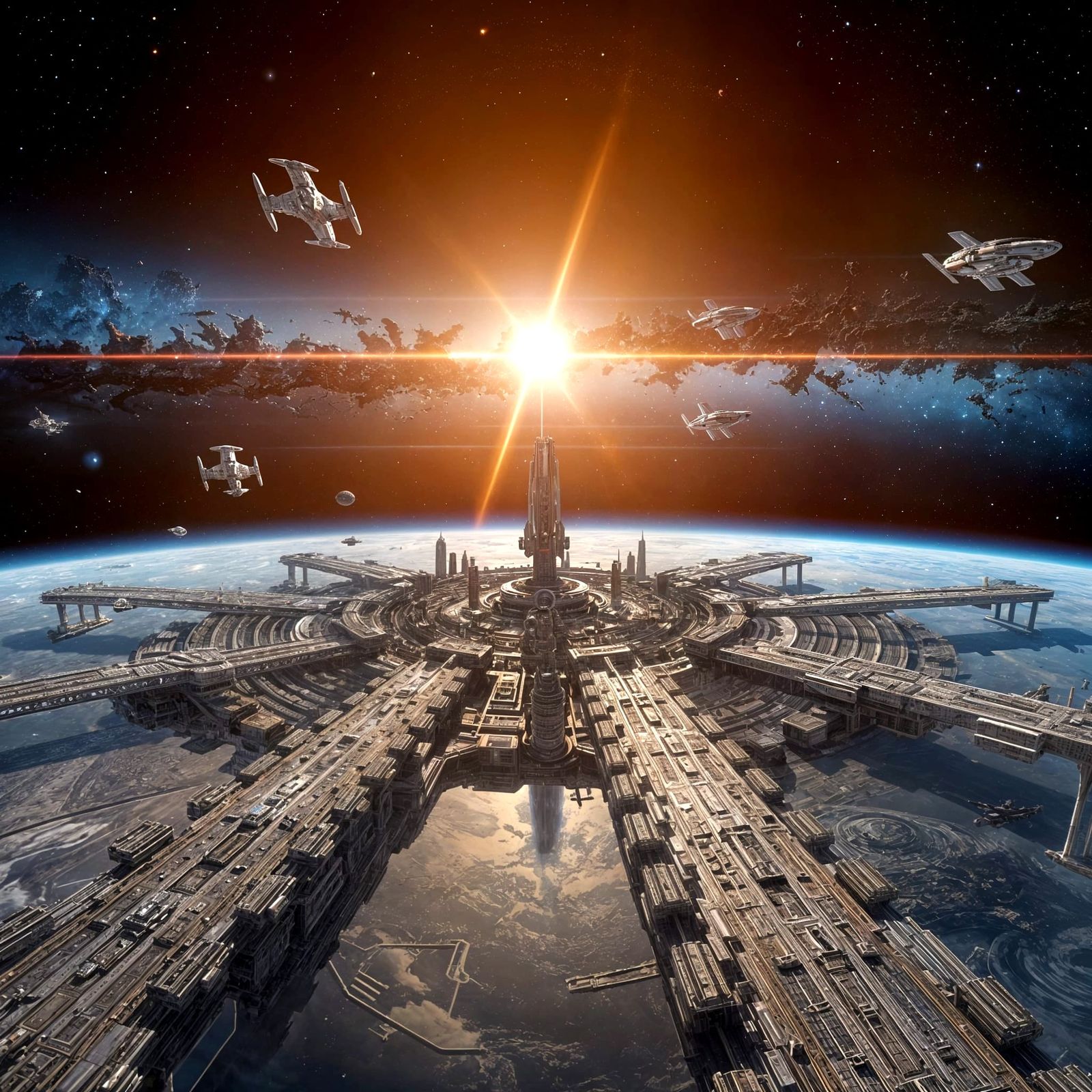 The space port hub  by @Pickled Jim