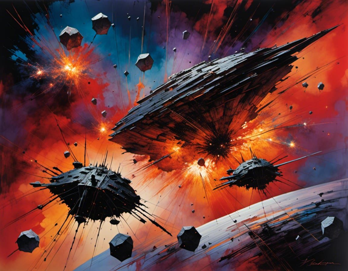 Attack ships on fire off the shoulder of Orion!
