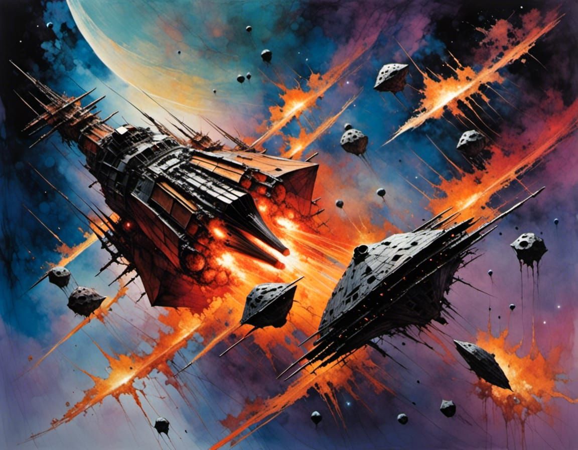 Attack ships on fire off the shoulder of Orion!