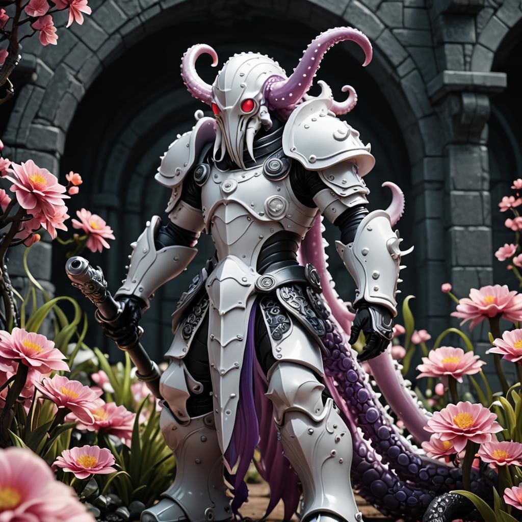 Tentacle Knight (ReShade prompt) - AI Generated Artwork - NightCafe Creator