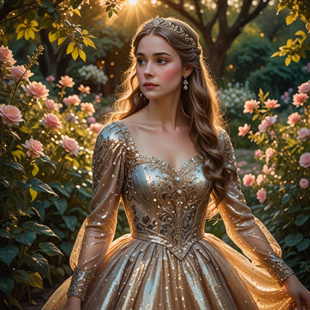 The lady and the roses