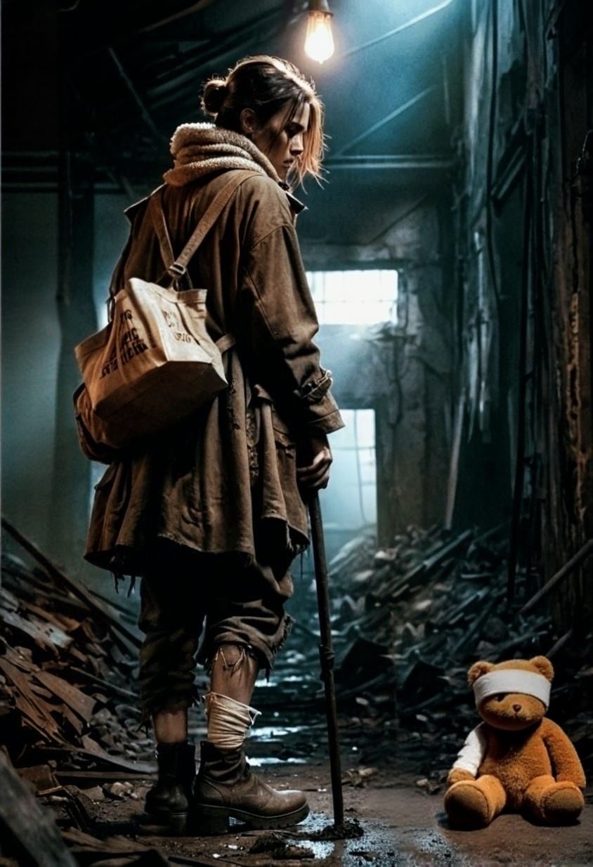 Teddy Bear, dystopian, postapocaliptic.