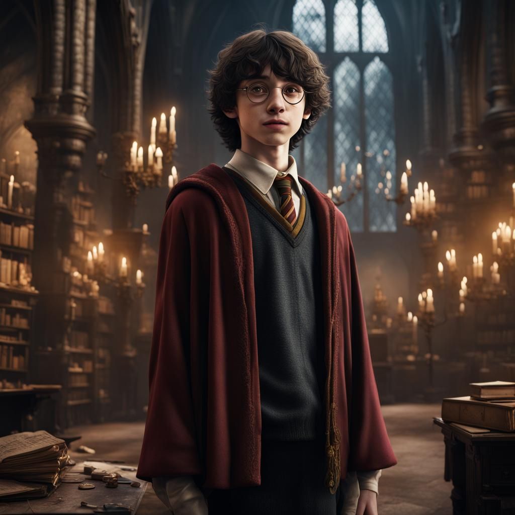 Finn Wolfheart as Harry Potter - AI Generated Artwork - NightCafe Creator