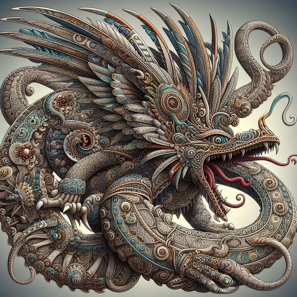Quetzalcoatl meets Giger and friends