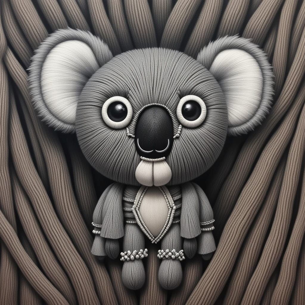 <lora:MADAM MACRAME:1.0> Koala toy