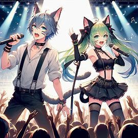 Maiyu and Zac as grown ups performing just like when they we...