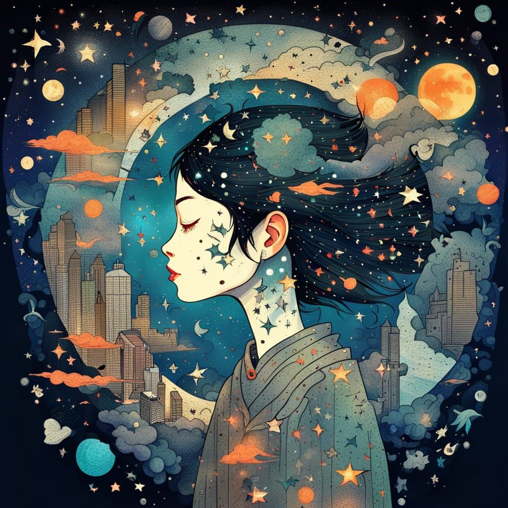 Night in a city   by @KrystofM75