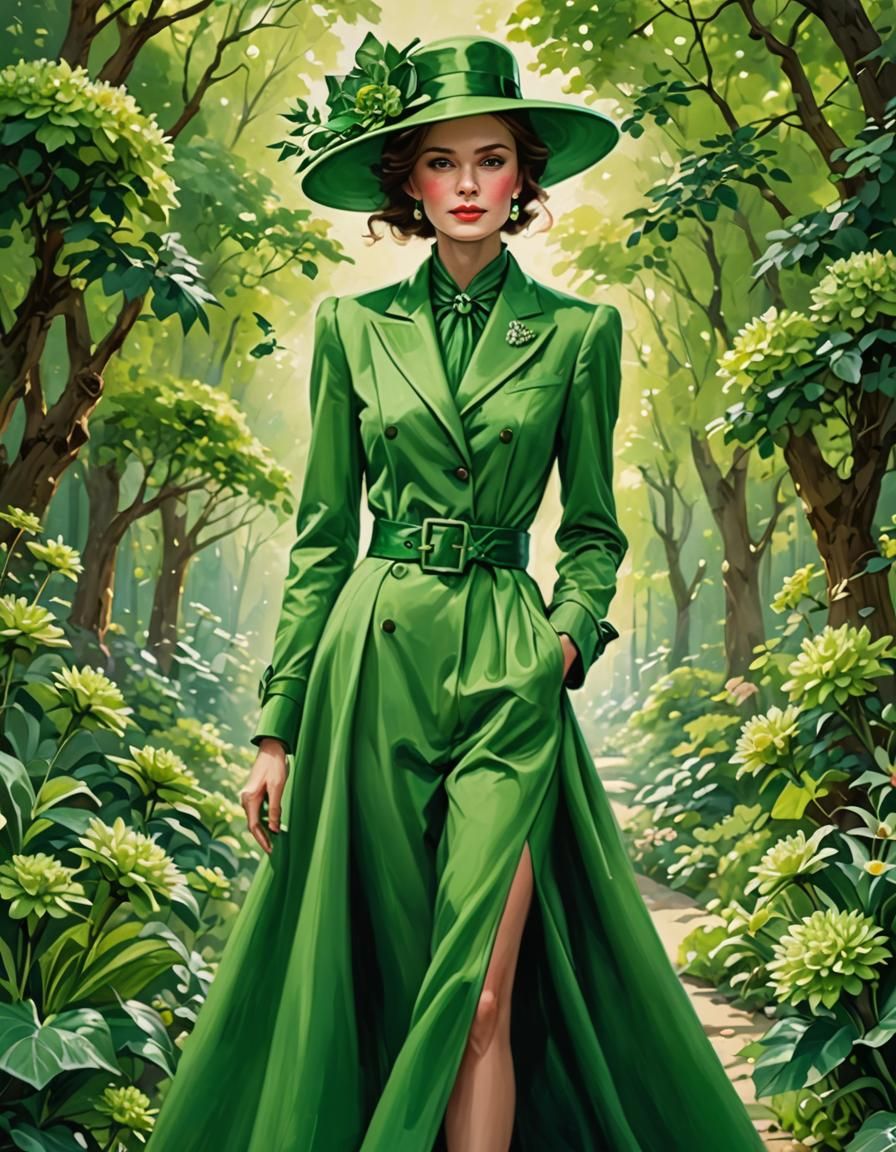 Lady in green  by @Schultz