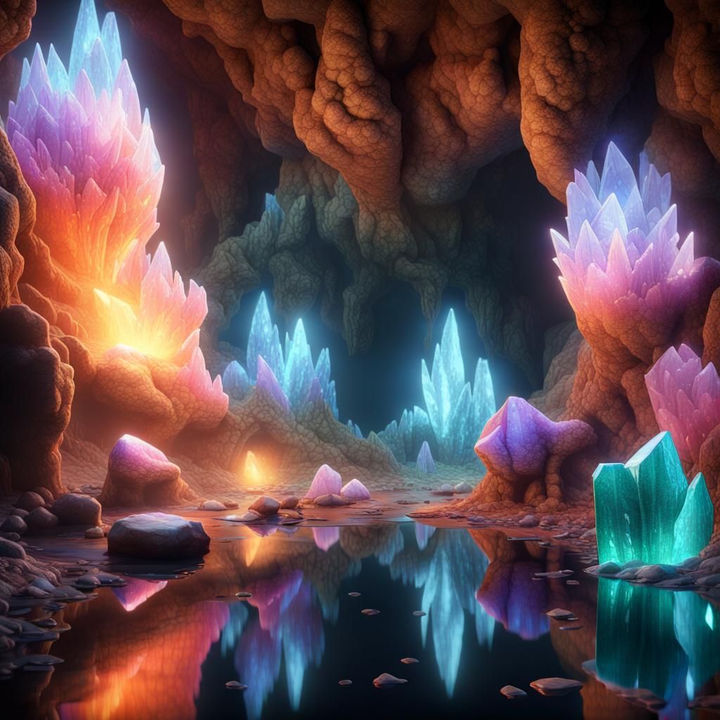 Beautiful Crystal Cave  by @Lefteris Michael
