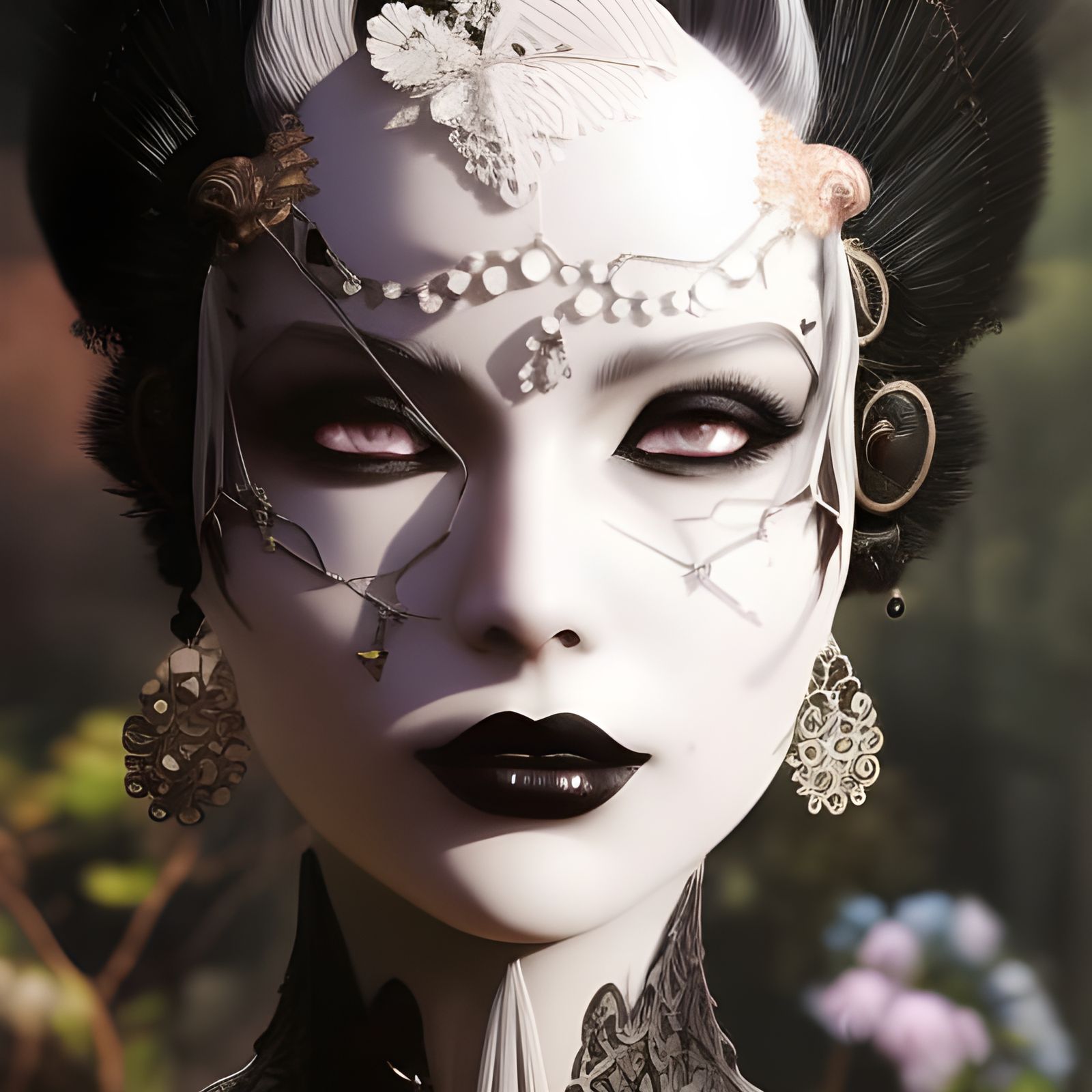 Porcelainpunk in 3D  by @AndrogynBun