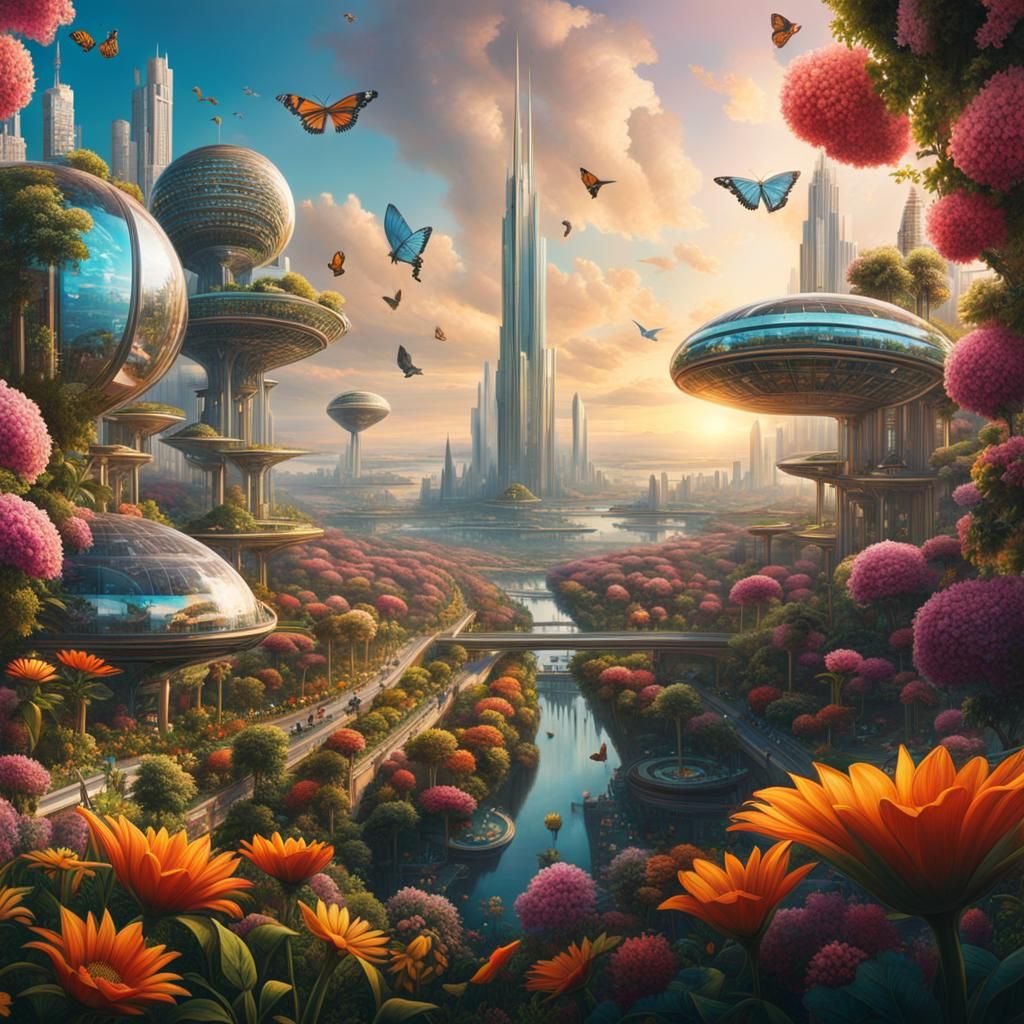 Utopian world   by @Mr Doodle