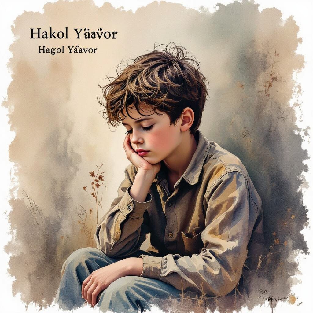 Boy Lost in Thought with Muted Colors