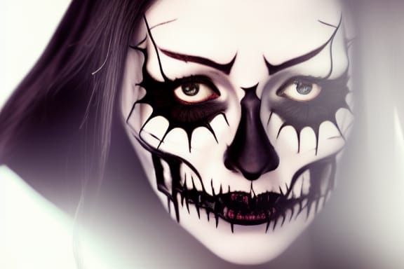 dark halloween portrait gothic art flickering light ominous ...