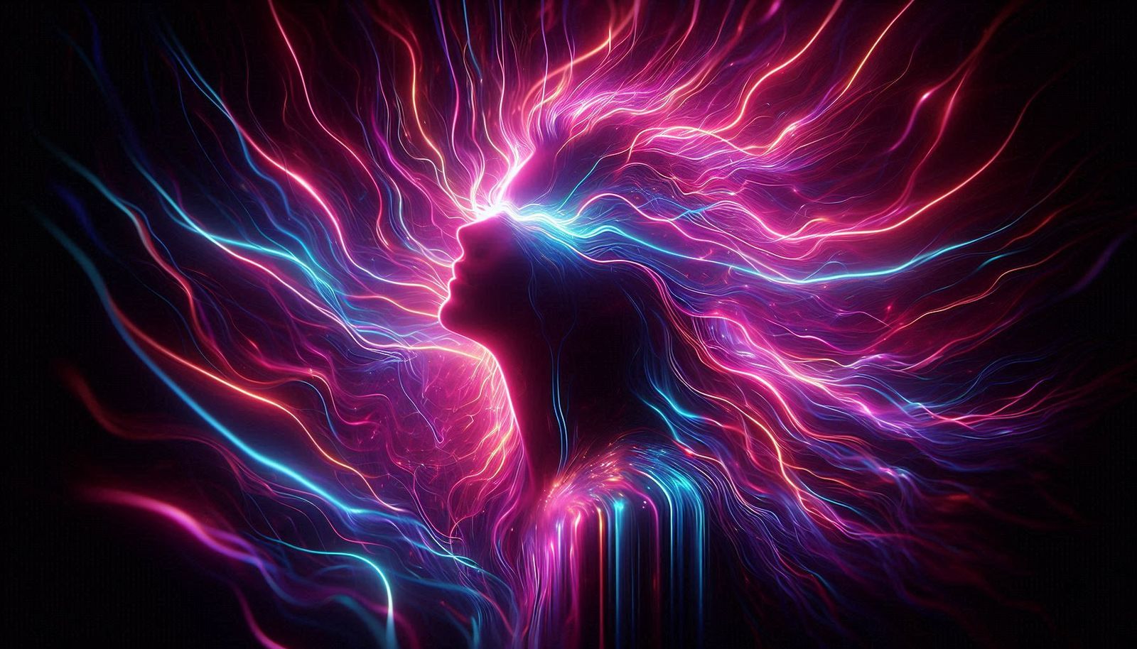 Blazing Grace 🌸🙏 Overlay Neon Rain