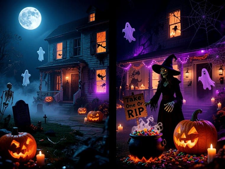 10/9/2025-Haunted House Scene Art By Archangel Tara