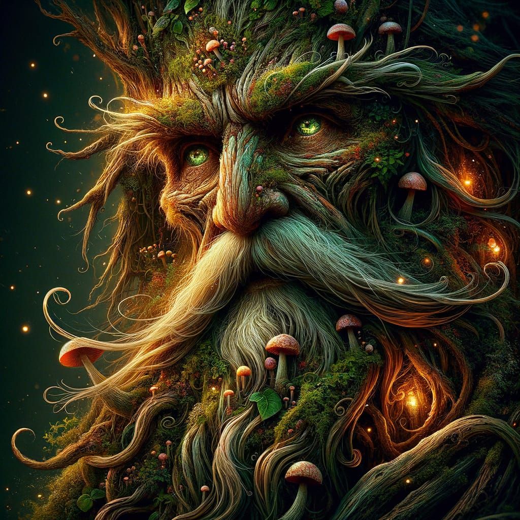 An Old Tree Spirit  by @Ankhor 