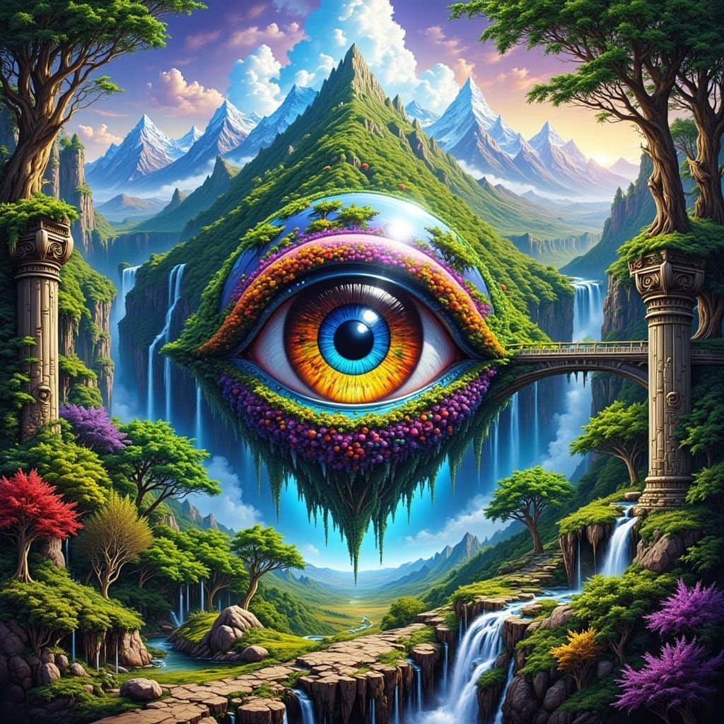 Gaze Guardian Crystal Sphere Micro World