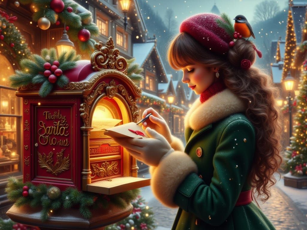 <lora:FiosFantasyXmas:1.0> Clara's letter to Santa
