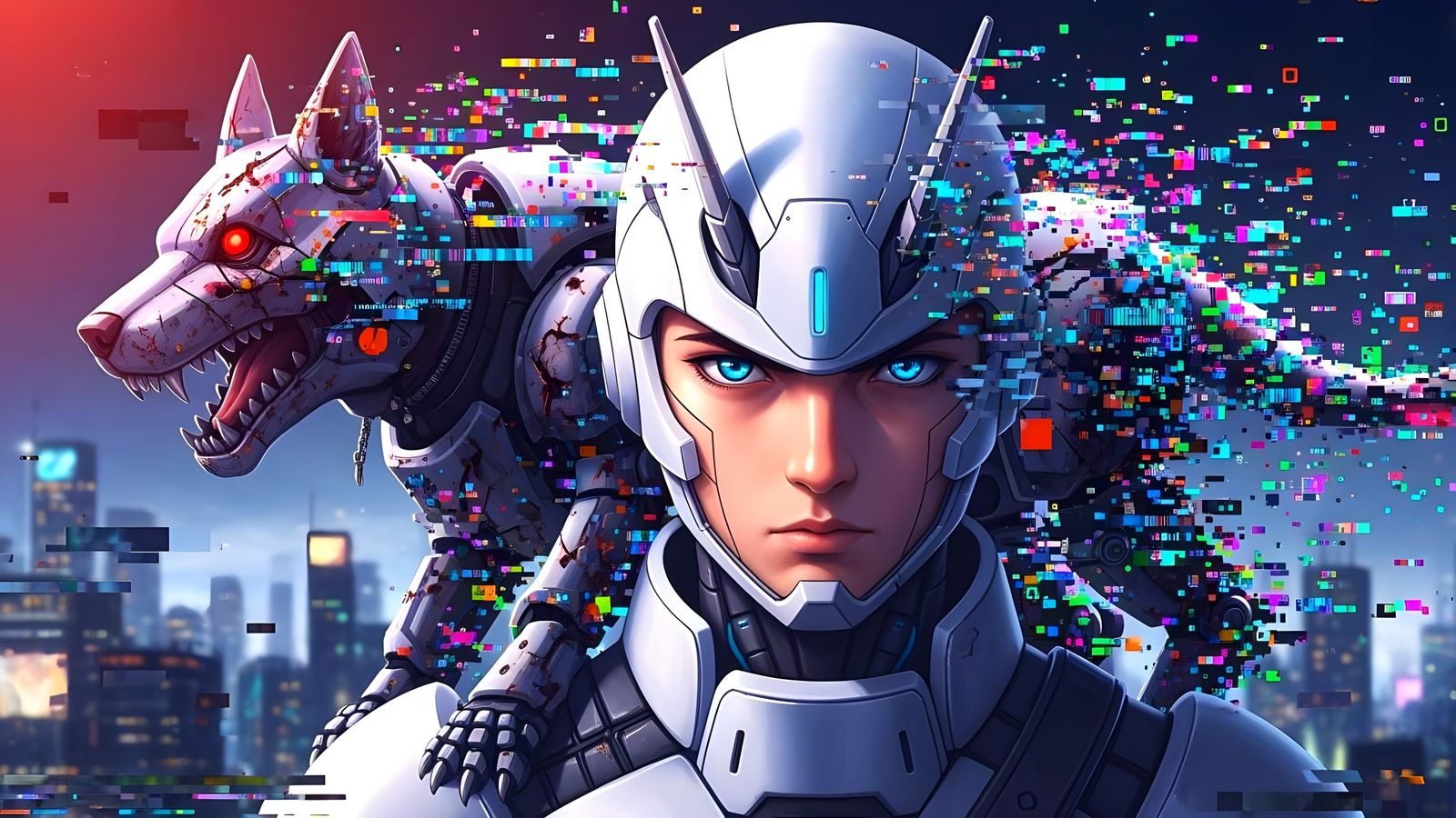 Cyborg Battle Glitches  by @Gary Murakami