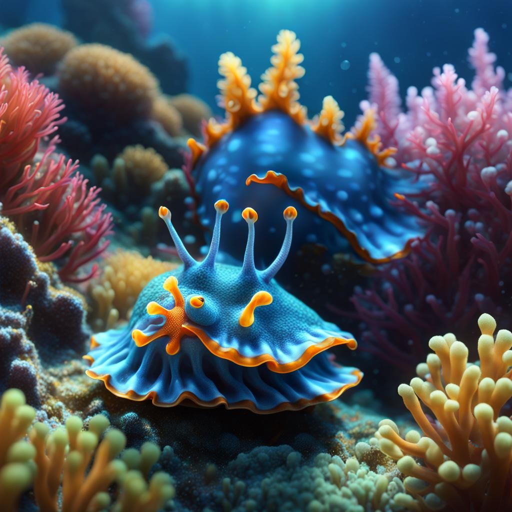 Deep underwater creatures