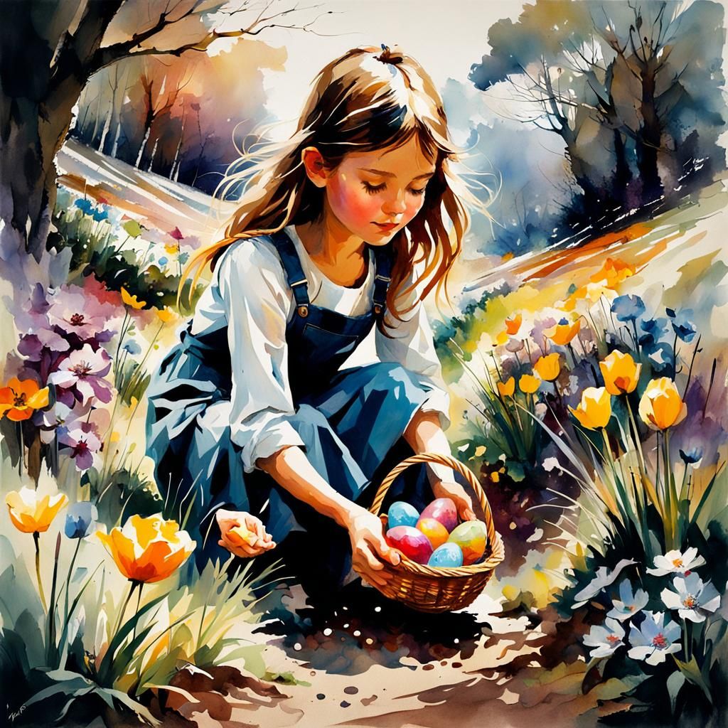 Easter Joy  by @Shywolf