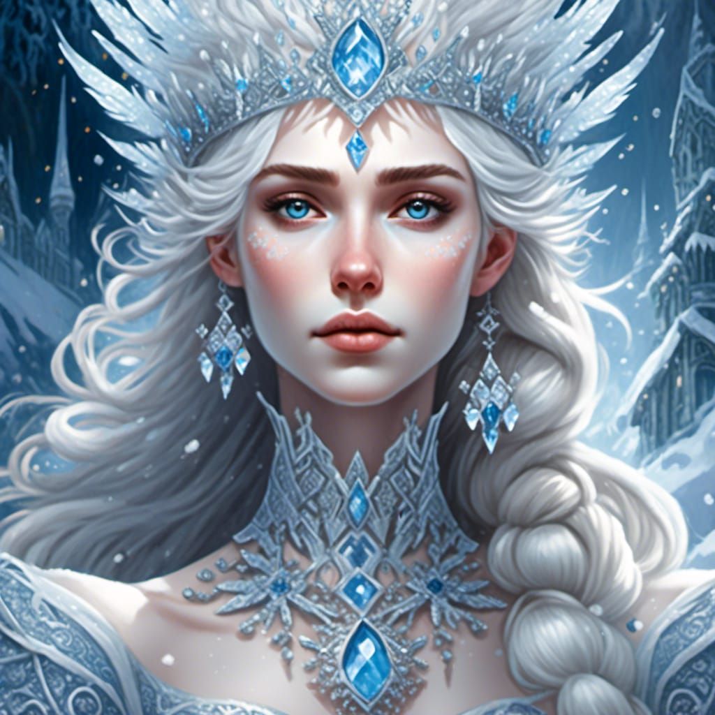 Ice Queen AI Generated Artwork NightCafe Creator