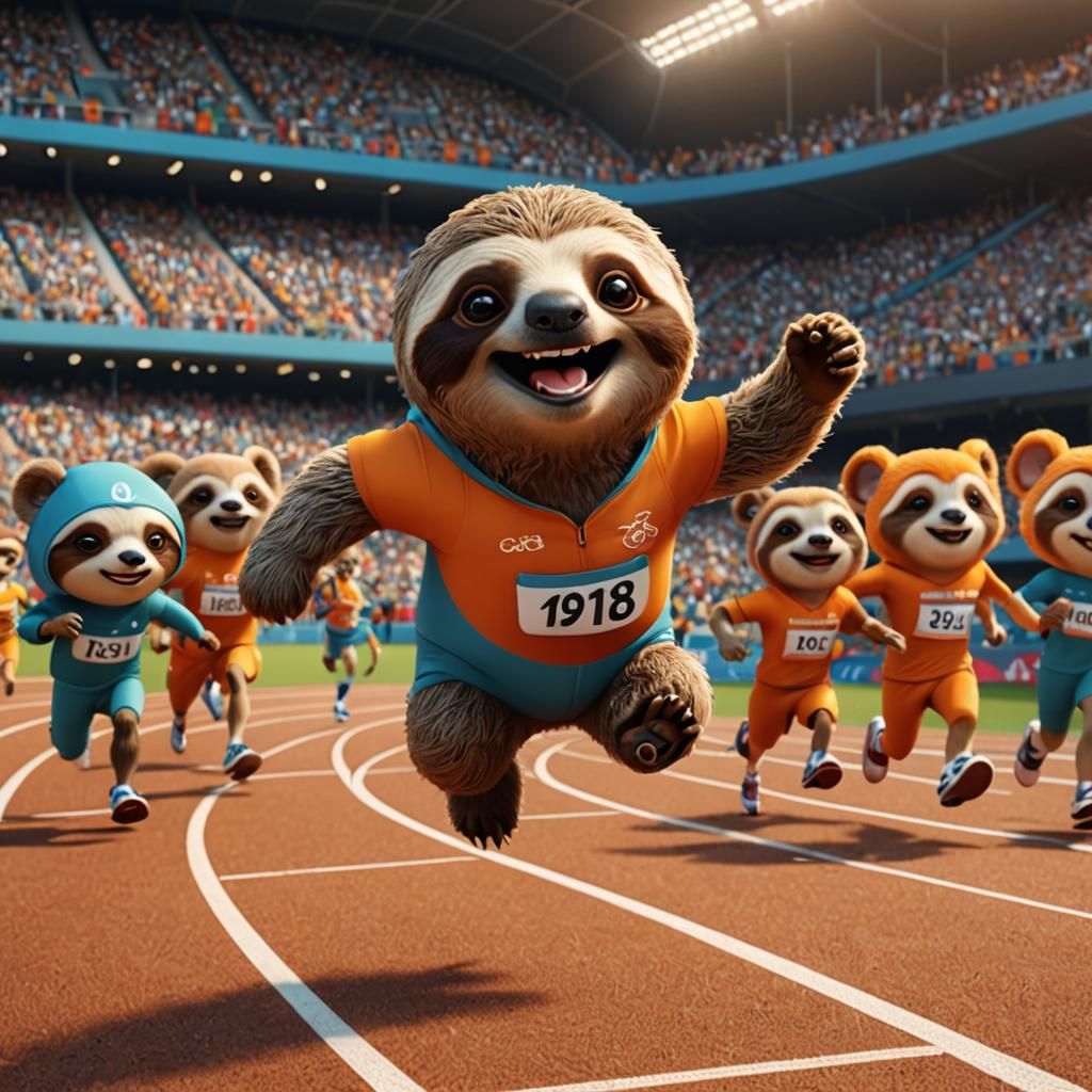 olympic runner  by @Charlotti