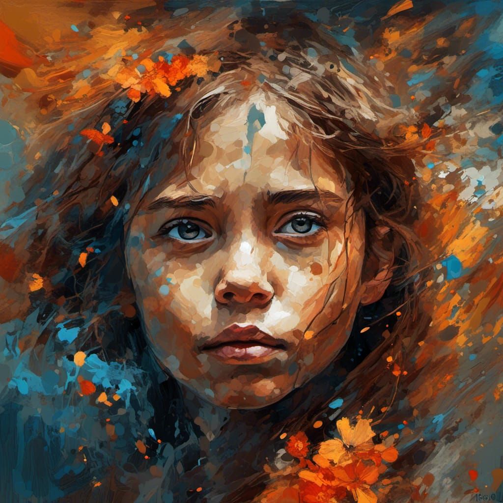 <lora:NC Hyperreal:1.0> Abstract expressionist digital paint...