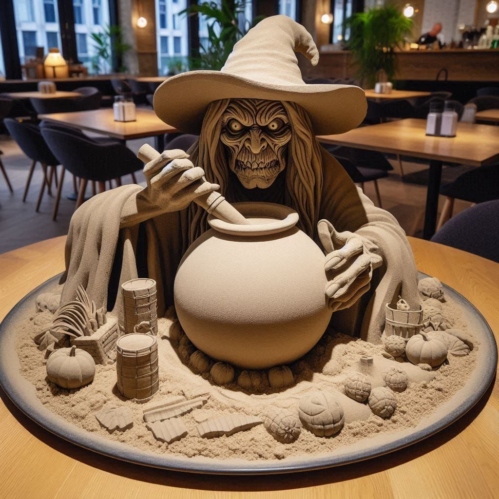 "What the!?" ... "It's a sand witch!" ... "You went to a lot...