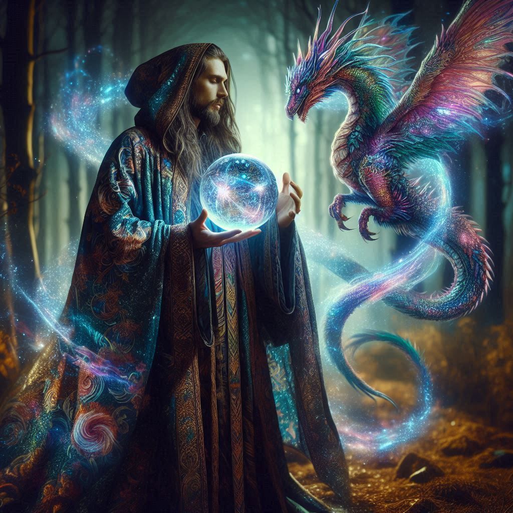 Ein Zauberer erschafft fantastische Tierwesen