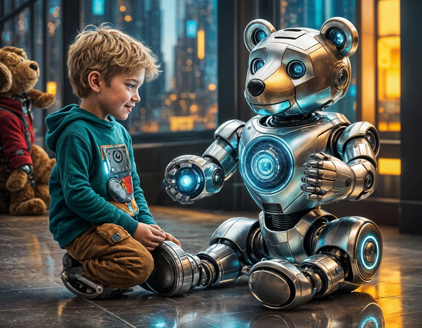 Robo-teddy.  by @Pigsy