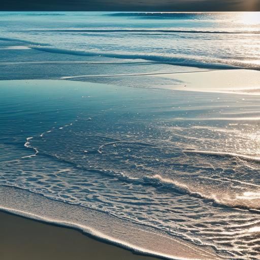 in beach sun reflection