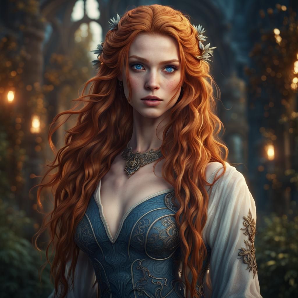 Redhead beauty - AI Generated Artwork - NightCafe Creator