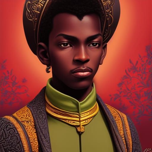 Illustration of a Moorish boy