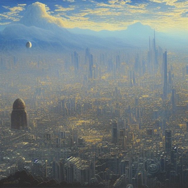 City on the moon