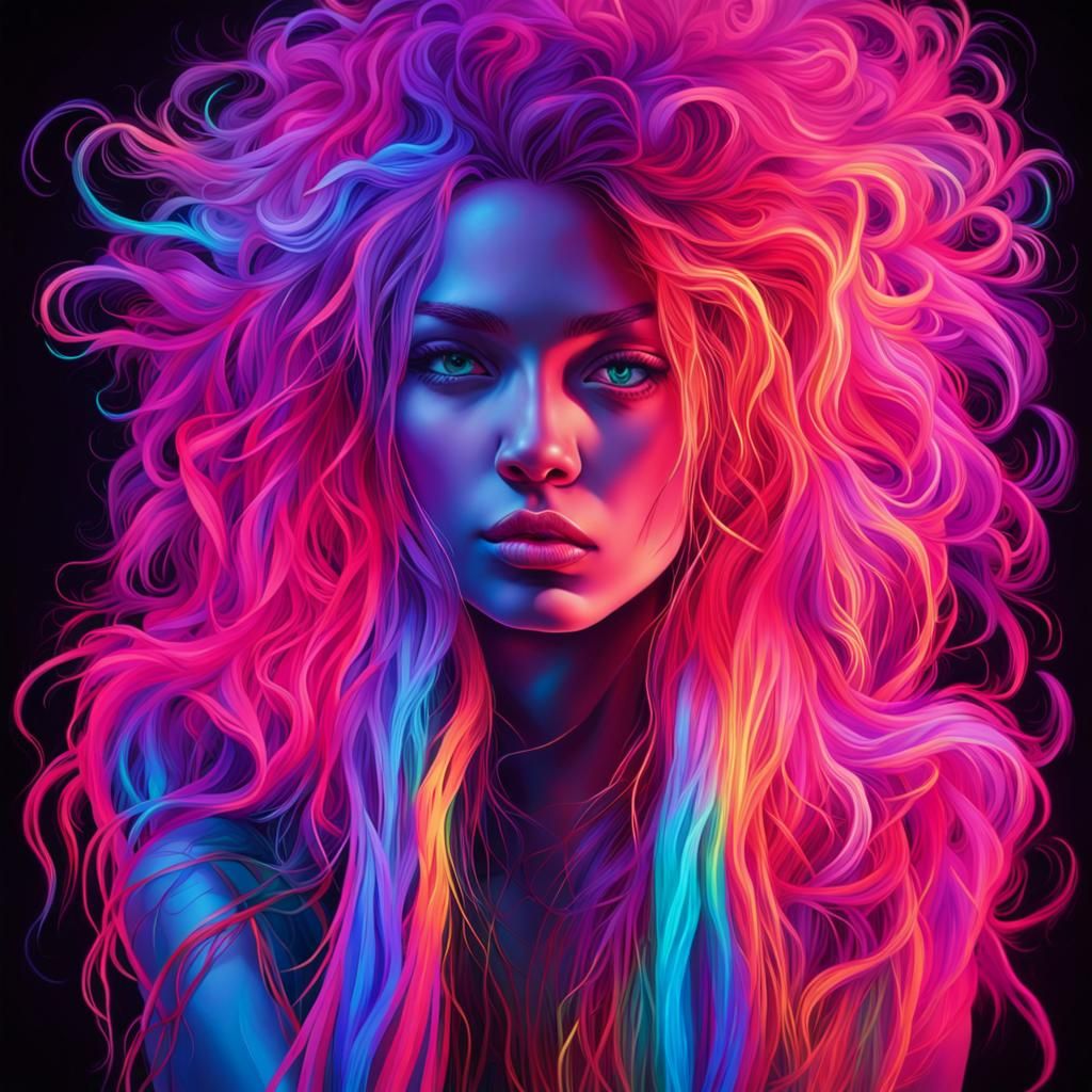 Neon portrait