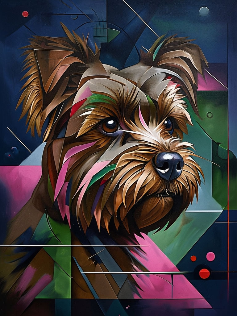 Abstract Yorkshire Terrier