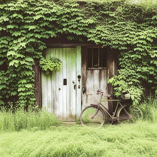 Covered in vines